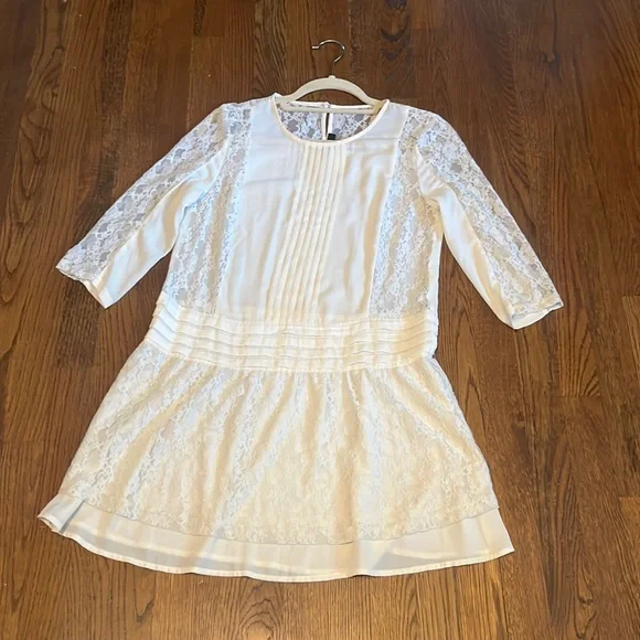 H&M | Dresses | H M Divided Cream Lace Long Sleeve Layered Dress | Poshmark H&M | Dresses | H M Divided Cream Lace Long Sleeve Layered Dress | Poshmark